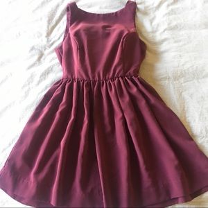 American Apparel Burgundy button back dress